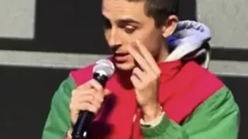 Timothée Chalamet Marty Supreme Christmas Jacket of Marty (Timothée Chalamet) in Marty Supreme