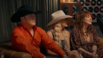 Ely Cattleman Western Shirt worn by Cody Hibbard as seen in The Road (S01E08)