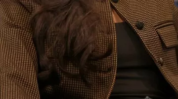 Brown Checkered Jacket worn by Self (Chloe Tucker Caine) in Owning Manhattan