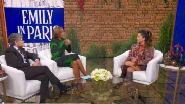 Bottes Paris Texas Stiletto 85 portées par Ashley Park vues dans Good Morning America le 8 décembre 2025