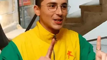 Timothee Chalamet Marty Supreme Brazil Jacket worn by Marty (Timothée Chalamet) as seen in Marty Supreme