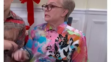 SNL S51 Melissa McCarthy Printed Shirt worn by Melissa McCarthy as seen in Saturday Night Live