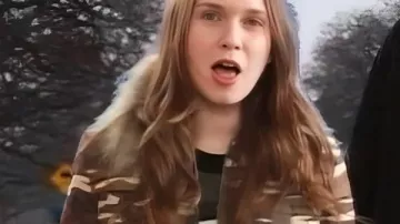 SNL S51 Veronika Slowikowska Camo Jacket worn by Veronika Slowikowska as seen in Saturday Night Live