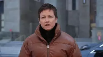 Lamarque Iris Leather Puffer Jacket worn by Stephanie Gosk as seen in Today on December 8, 2025