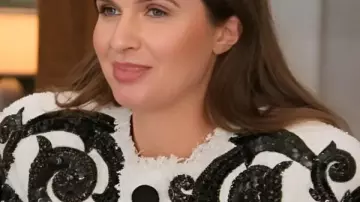 Owning Manhattan S02 Jess Markowski Tweed Sequin Jacket worn by Self (Jessica Markowski) as seen in Owning Manhattan