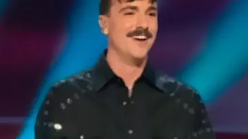 The Voice S28 Peyton Kyle Studded Shirt as seen in The Voice