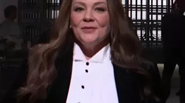Saturday Night Live S51 Melissa McCarthy White Shirt worn by Melissa McCarthy as seen in Saturday Night Live