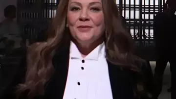 Saturday Night Live S51 Melissa McCarthy White Shirt worn by Melissa McCarthy as seen in Saturday Night Live