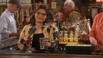 Nooworks X Suay Monarch Twill Shorty Jacket worn by Isabella (Belissa Escobedo) as seen in Happy's Place (S02E02)