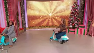 Cinq a Sept Benji Cuffed Jeans worn by Laurie Schacht as seen in Sherri on December 3, 2025