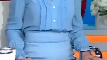 Ruffle Front Shirt worn by Savannah Guthrie in Full Episode: TODAY Show - December 5