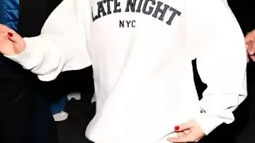 Sweatshirt worn by Sabrina Carpenter in Sabrina Carpenter - Manchild (Official Video)