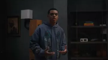 Who Decides War Apparent Cotton Hoodie worn by Will Smith (Jabari Banks) as seen in Bel-Air (S04E06)