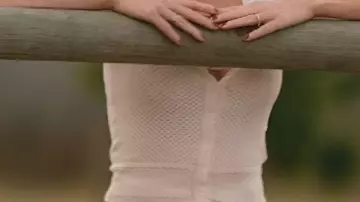 White Knit Cardigan used by (Beth Duton) in Yellowstone
