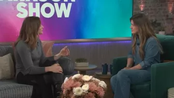 Simone Rocha Merino Wool Cardigan worn by Chloë Grace Moretz as seen in The Kelly Clarkson Show on December 3, 2025