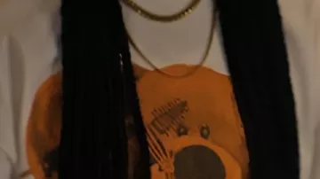 Death Smiles At Us All T-Shirt worn by (Moses Ingram) in I Love LA