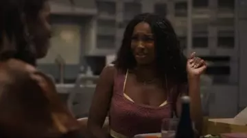 Free People Love Letter Textured Cami Top worn by Hilary Banks (Coco Jones) as seen in Bel-Air (S04E07)