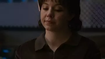 CHRISTY Sydney Sweeney Brown Striped Polo Shirt worn by Christy Martin (Sydney Sweeney) as seen in Christy