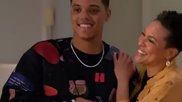 Bel-Air S04 Will Smith Printed Sweatshirt worn by Will Smith (Jabari Banks) as seen in Bel-Air
