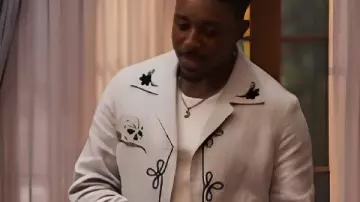 Bel-Air S04 Jordan L. Jones Floral Embroidery Jacket used by Jazz (Jordan L. Jones) as seen in Bel-Air