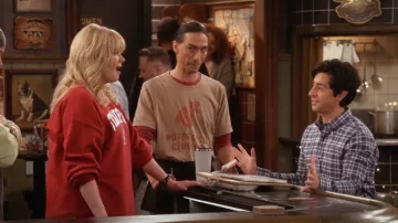 Imogene + Willie Motorcycle Club Tee worn by Takoda (Tokala Black Elk) as seen in Happy's Place (S02E04)