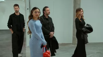 Simon Miller Heart Bag worn by Jade Shenker as seen in Owning Manhattan (S02E03)