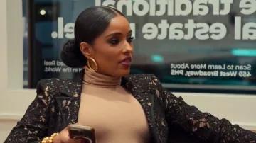 L'agence Lace Chamberlain Blazer worn by Genesis Suero as seen in Owning Manhattan (S02E03)