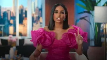 Retrofete Sediah Dress worn by Genesis Suero as seen in Owning Manhattan (S02E03)