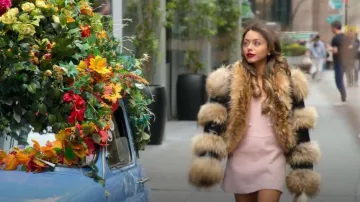 Shop Uniques Cropped Fur Jacket worn by Jade Shenker as seen in Owning Manhattan (S02E04)
