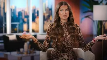 Dolce&Gabbana Milky Sheer Mock Neck Long Dress worn by Jess Markowski as seen in Owning Manhattan (S02E04)