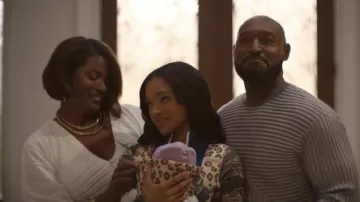 Cult Gaia Blair Knit Cardigan worn by Vivian Banks (Cassandra Freeman) as seen in Bel-Air (S04E08)