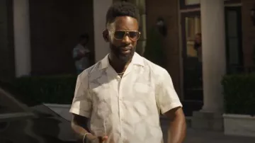 Boss Lars Chemise décontractée portée par Geoffrey Thompson (Jimmy Akingbola) telle que vue dans Bel-Air (S04E08)