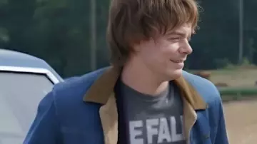 Stranger Things S5 Jonathan Byers Denim Jacket worn by Jonathan Byers (Charlie Heaton) in Stranger Things (S05)