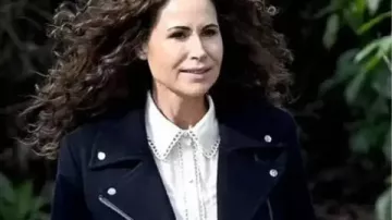 Run Away 2026 Ingrid Greene Biker Jacket worn by Ingrid Greene (Minnie Driver) in Run Away