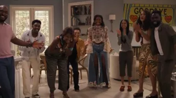 7 For All Mankind Willow Wide Leg Slit Jeans worn by Hilary Banks (Coco Jones) as seen in Bel-Air (S04E08)