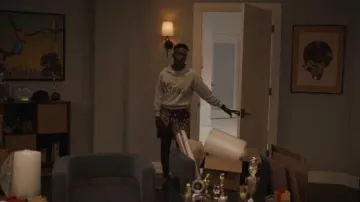 PRPS x Soul Specter Drawstring Shorts worn by Carlton Banks (Olly Sholotan) as seen in Bel-Air (S04E08)