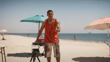 Acne Studios Shorts Printed worn by Will Smith (Jabari Banks) as seen in Bel-Air (S04E08)
