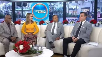 La DoubleJ Milano Skirt Jacquard Sicomore Black worn by Savannah Guthrie as seen in Today on December 9, 2025