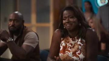 La DoubleJ La Scala Feather Trimmed Cotton Blend Top worn by Vivian Banks (Cassandra Freeman) as seen in Bel-Air (S04E08)