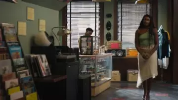 ASTR Lace Skirt worn by Hilary Banks (Coco Jones) as seen in Bel-Air (S04E08)