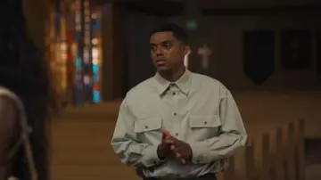 Marni Confetti Jacquard Utility Shirt worn by Will Smith (Jabari Banks) as seen in Bel-Air (S04E08)