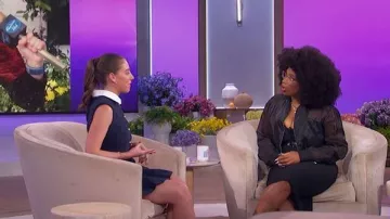 Vestido Mini Maje Tweed llevado por Eli Rallo visto en The Jennifer Hudson Show el 3 de diciembre de 2025