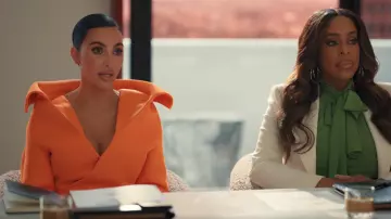 Balenciaga Swing Back Jacket And Skirt worn by Allura Grant (Kim Kardashian) as seen in All's Fair (S01E09)