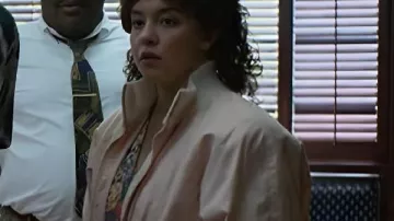 CHRISTY 2025 Sydney Sweeney Pink Jacket worn by Christy Martin (Sydney Sweeney) as seen in Christy