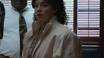 CHRISTY 2025 Sydney Sweeney Pink Jacket worn by Christy Martin (Sydney Sweeney) as seen in Christy