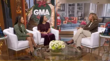 Veronica Beard Lauper Dress worn by Taelor Scott as seen in Good Morning America on December 10, 2025