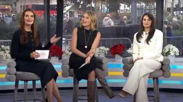 Lein Jane Peplum Blazer worn by Paige DeSorbo as seen in Today with Jenna & Friends on December 10, 2025