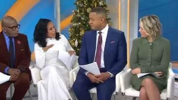 Veronica Beard Lauper Dress worn by Dylan Dreyer as seen in Today on December 10, 2025