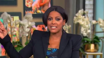 Dolce and Gabbana Floral Charmeuse Silk-Blend Midi-Dress worn by Tamron Hall as seen in Tamron Hall Show on  December 10, 2025