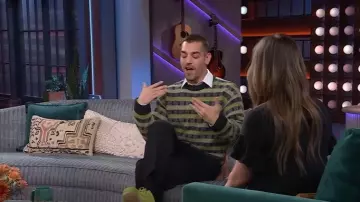 Pull Jacquard en mélange de laine grillée porté par Matt Rogers, tel que vu dans The Kelly Clarkson Show le 9 décembre 2025